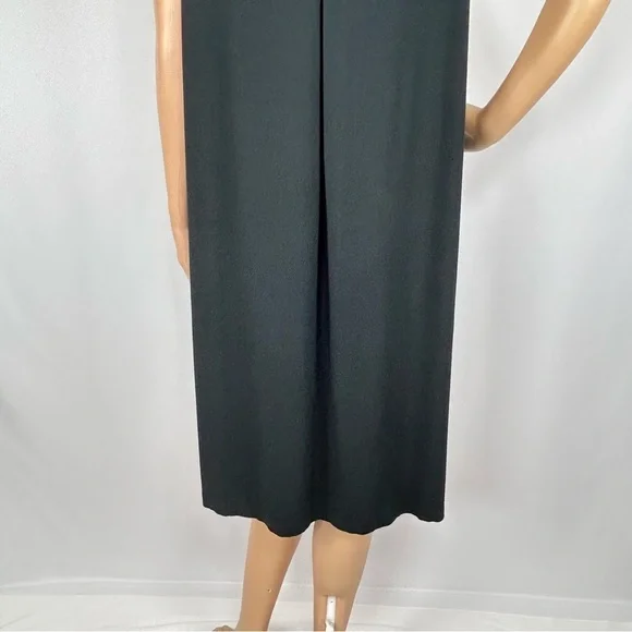 J. Jill Black Keyhole Neck Midi Dress Size 1X - Picture 11 of 12